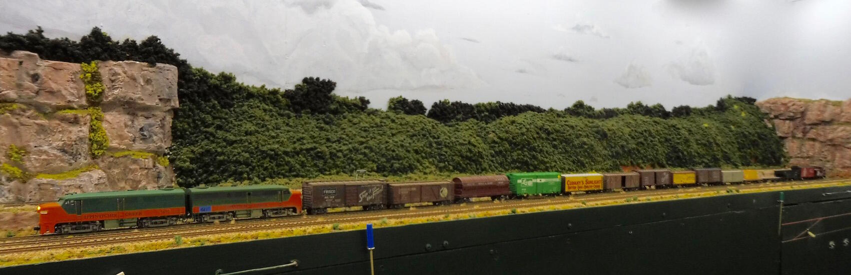 Manifest freight about to depart Redman 