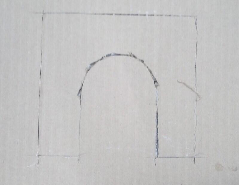 Paint mask. Cut out the shape