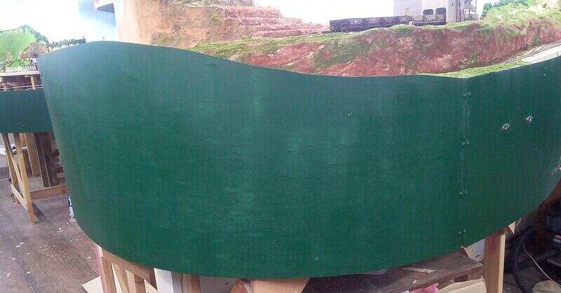 Facia first coat of paint 01