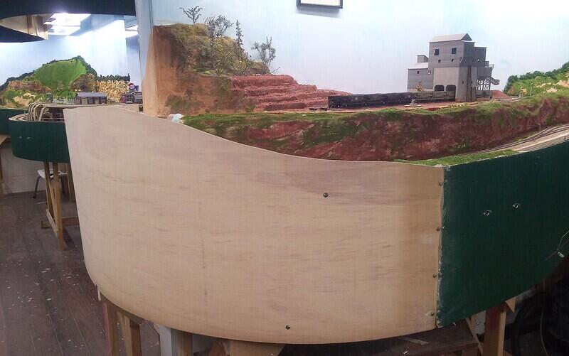 New facia board to include the new tunnel and level crossing 01