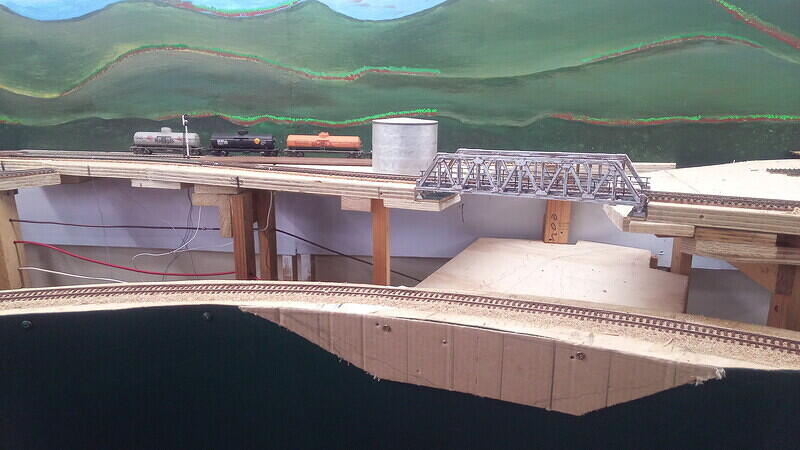 Trackbase cut and bridge set in place (not fixed yet) 01