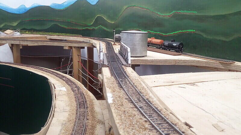 Trackbase cut and bridge set in place (not fixed yet) 03
