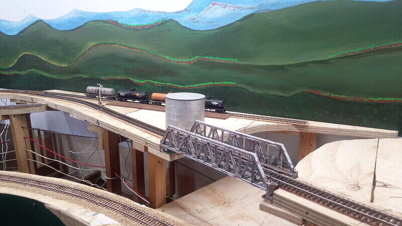 Trackbase cut and bridge set in place (not fixed yet) 04