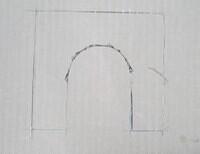 Paint mask. Cut out the shape