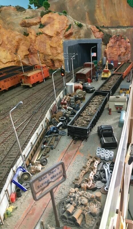 Scrap yard at Forter on the Wild Creek RR Nov '24