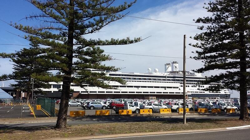 16th Feb 2016 Rotterdam cruise ship comes to port