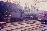 Amstermolen loading Jarrah at Bunbury WA. loco G class 4-6-0