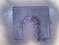 Paint mask. Paint black